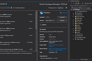 Create and Save PDF using Rotativa in MVC Application