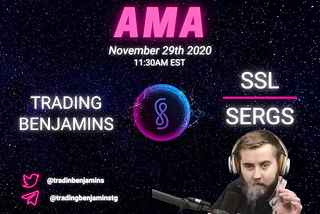 $SERGS $SSL — sergsave.link AMA Held November 29th @ 11:30am EST