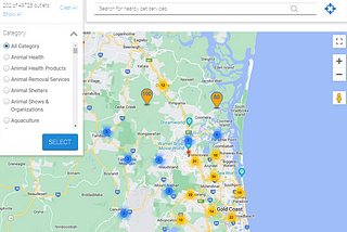AT PUGME PET WORLD YOU CAN USE OUR AUTOMATIC GEO-LOCATION SERVICE ON MOBILE OR DESKTOP TO FIND PET…
