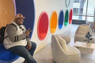 McKenzy hanging out at the Google San Francisco Office.