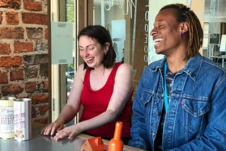 Florence and Subomi are two of our tech newbies here at notonthehighstreet…