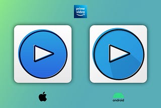 Current and re-designed Amazon Prime Video app icons.