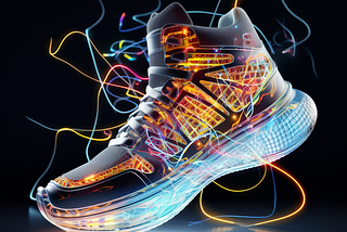 What are the potential health and fitness implications of using AI-enhanced shoes?
