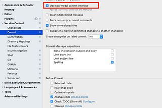 IntelliJ: how to activate the new commit dialog