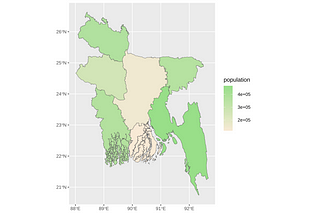 Making a choropleth map of Bangladesh using R