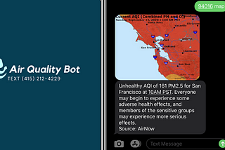 Twilio-Powered Air Quality Texting Service