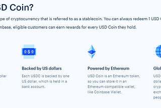 What is USDC? A stablecoin for a stable price!