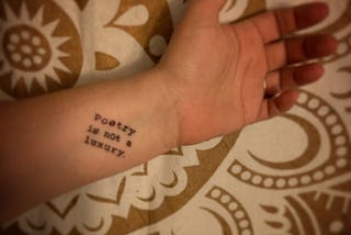 Note to Self: Audre Lorde, Chanel Miller, and My Second Tattoo