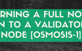 Turning a full node in to a validator node [osmosis-1]