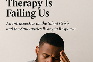 Black Men Are Dying in Silence: Why Traditional Therapy Is Failing Us