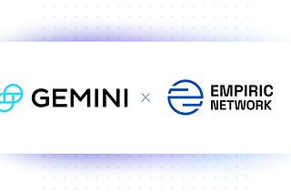 Gemini and Empiric Network Announce Data Partnership