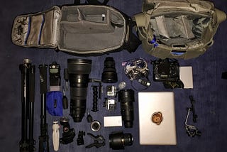 What’s in my camera bag: I’m going to a NASA launch and I have a lot to pack