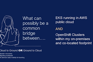 Cloud to Ground AND Ground to Cloud with AWS EKS, OpenShift and Dell Technologies PowerFlex…