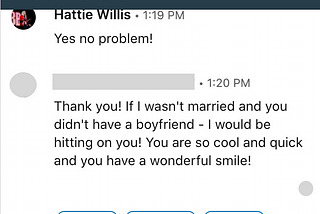 When Even LinkedIn Encourages You to Brush Off Inappropriate Messages…