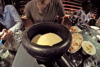 Honeymoon at Conrad Maldives: Cheese fondue