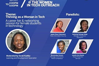 LET’S CONNECT AT THE WOMEN IN TECH OUTREACH