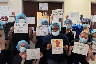 “We are NOT NURSES but we work WITH nurses”