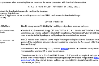 Installing R/shinny in Mac OS (Intel)