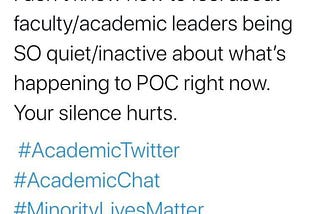 Dear White Scholar, your Silence is Violence
