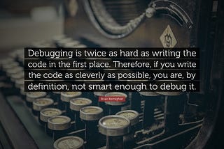 Debugging is a Journey