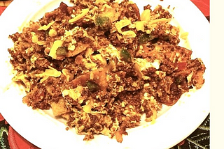 Eggs — Migas con Chorizo