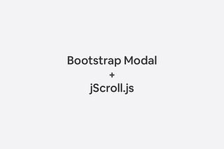 Use jScroll.js in Bootstrap Modal