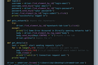 Automating Linked-In Connections with Python