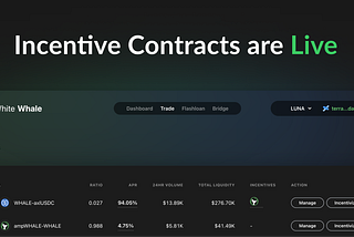 Incentive Contracts are Live!