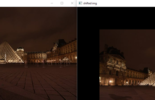 Translation Image Using Translation Matrix with Python