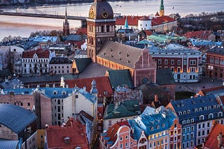 Latvia is a small (64,573 km2) country which is located on the coast of the Baltic sea.