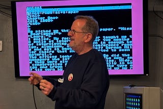One of my presentations at the Commodore Los Angeles Super Show