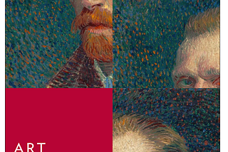 An unsolved slide puzzle created with Van Gogh’s self-portrait