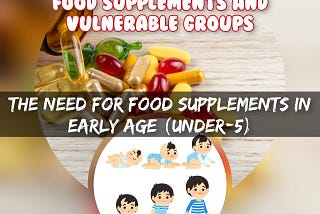 The need for food supplements in underaged