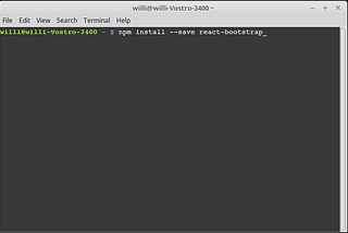 Menambahkan Bootstrap CSS ke project React menggunakan react-bootstrap.