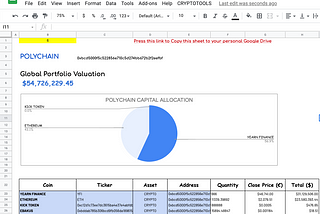 How to value your Ethereum portfolio using Google Sheets?