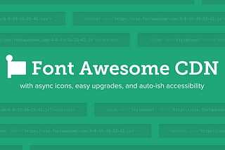 Announcing Font Awesome CDN