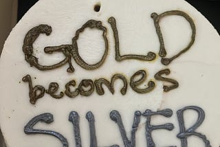 25; gold becomes silver.
