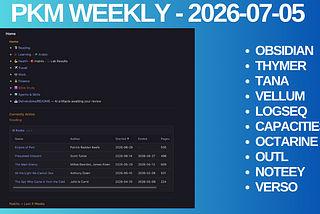 PKM Weekly — 2026–07–05