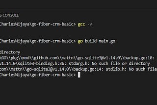 How to fix “cgo-builtin-prolog:1: stddef.h: