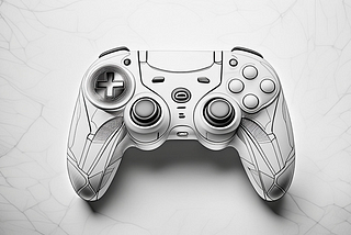 An AI-generated image of a non-existent gaming controller