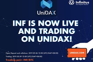 INF is live on UNIDAX