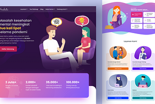 A landing page for psychologist clinic (web version)