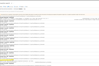 Using Azure Application Insights for centralized logging