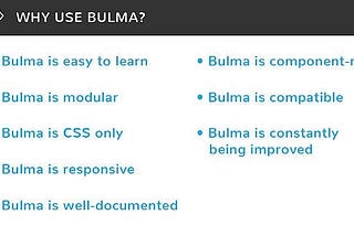 8 wonderful reasons to try Bulma CSS