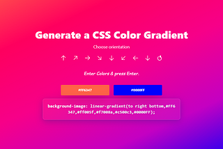 Build Dynamic Gradient Generator Using React and Chroma.js