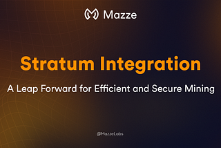 Introducing Stratum Integration for Mazze