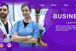 doctors website landing page