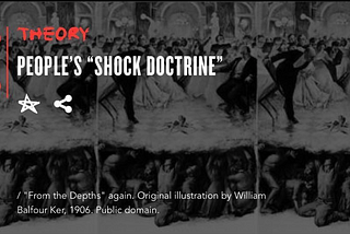 People’s Shock Doctrine