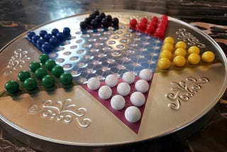 Creativity is like Chinese Checkers