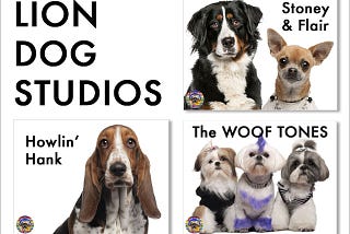 Lion Dog Studios Presents Singing Dog Video Recording Artists at the Ask Boris the Dog Website